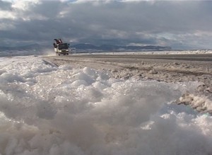 Саяногорск оказался в снежном плену