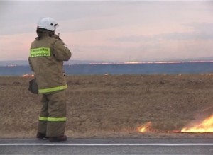 За минувшую неделю на пал травы саяногорские огнеборцы выезжали более 30 раз