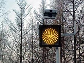 В Хакасии появились светофоры на солнечных батареях