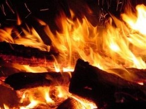В Саяногорске во время сушки сгорели пиломатериалы