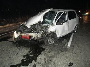 В Хакасии при жестком лобовом столкновении машин водители получили удивительные травмы