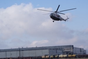 В Абакане прошли учения пожарных по обустройству временной вертолетной площадки