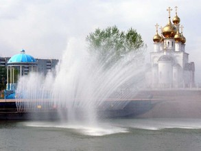 В Абакане заработали городские фонтаны