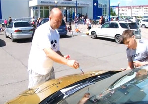 Саяногорцы вновь разукрасили свои автомобили