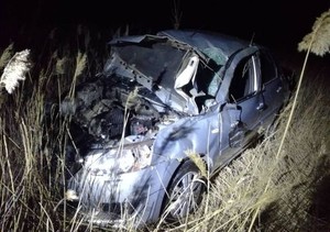 На трассе Абакан – Саяногорск перевернулась иномарка. Водитель тяжело ранен