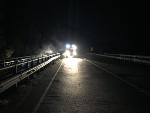 В Хакасии водитель заживо сгорел в опрокинувшемся автомобиле
