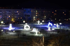 РУСАЛ подарил саяногорцам Парк новогодних световых фигур.